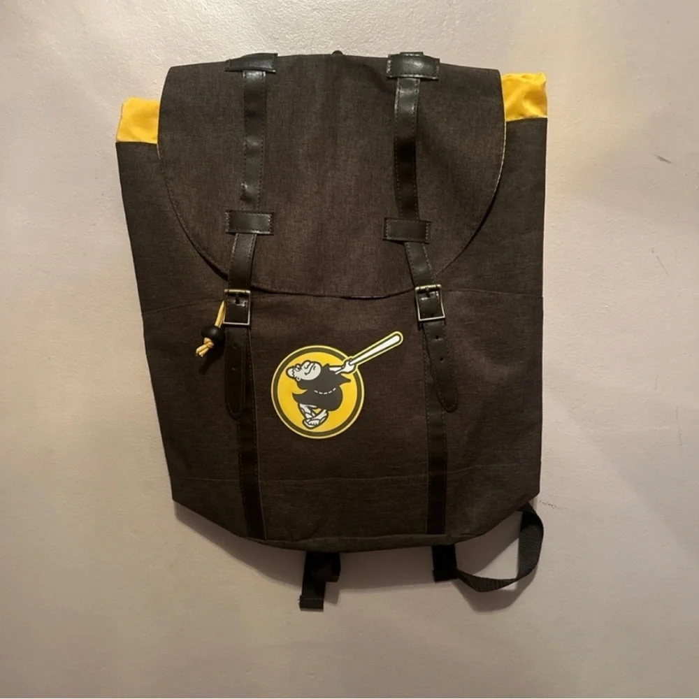 NWT Padres Swinging Friars Backpack Brown One Size